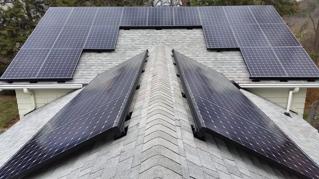 Solar Panels Roof View