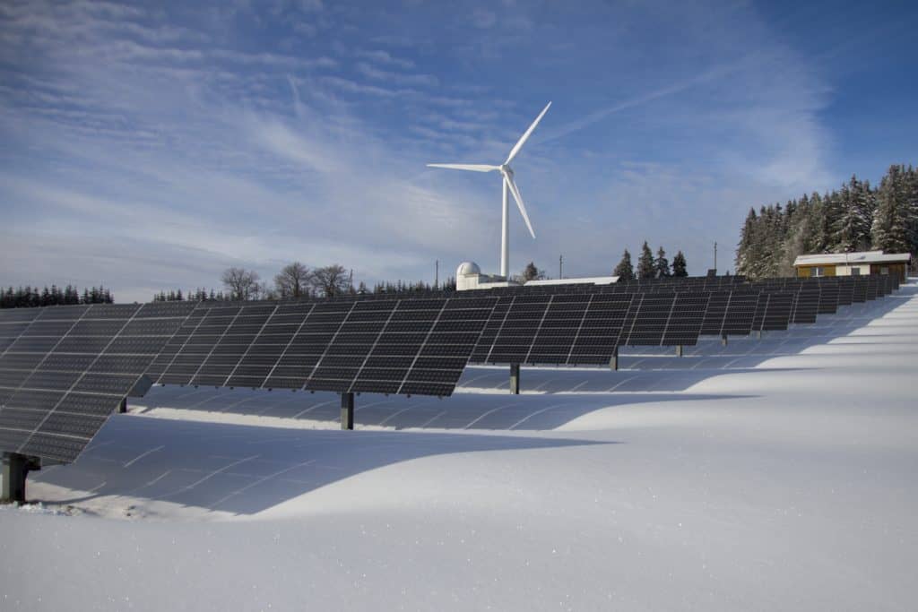 solar farm, wind power