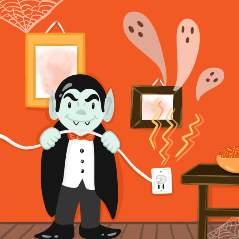 vampire power and ghost electricity are haunting your electric bill