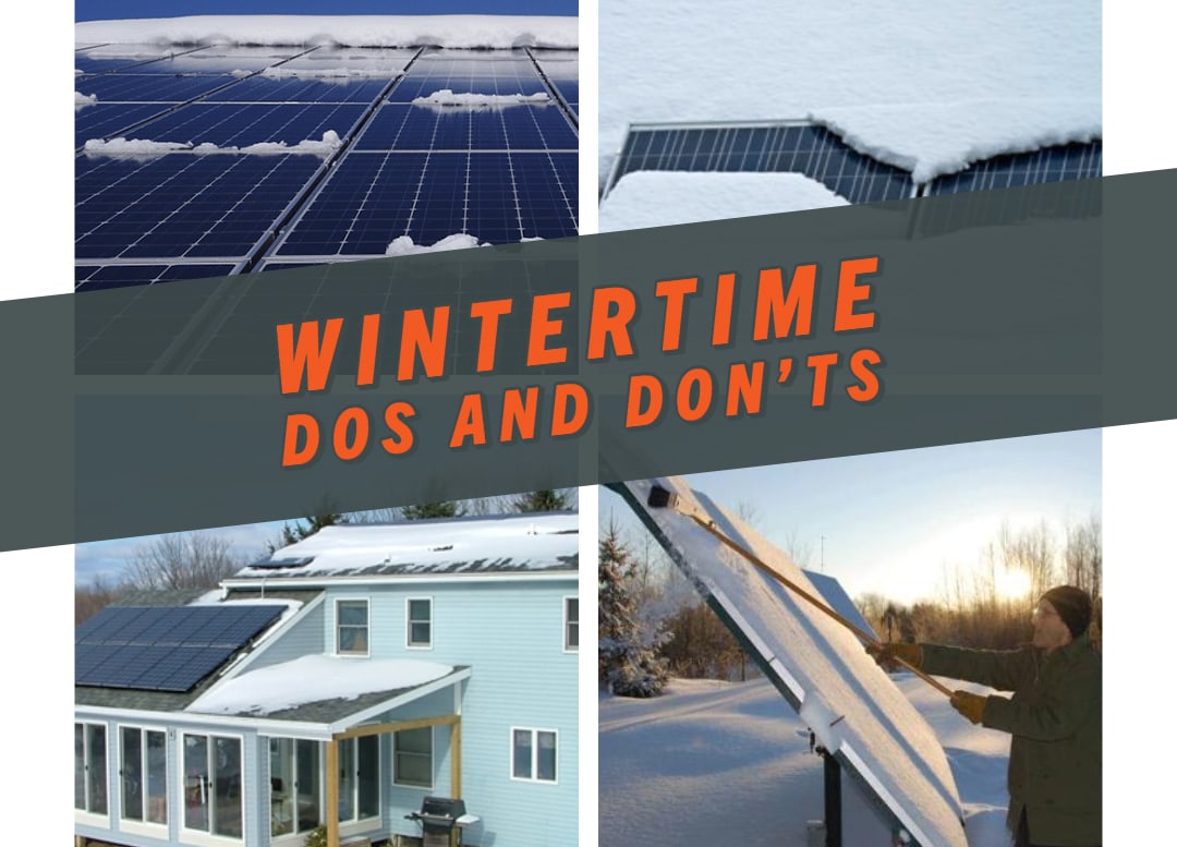 Solar Panel Care for Winter Months - The Dos and Don'ts